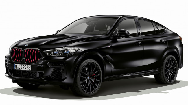 Обои картинки фото bmw x6 m50i black vermilion edition 2021, автомобили, bmw, x6, m50i, black, vermilion, edition, 2021
