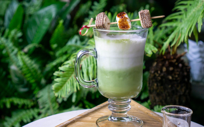 Обои картинки фото еда, напитки,  чай, чай, matcha, latte, drink