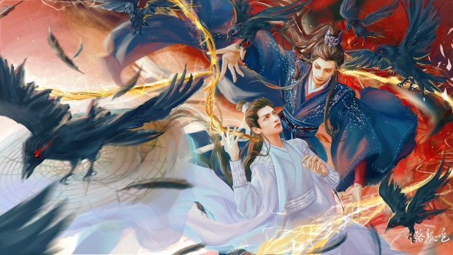 Обои картинки фото рисованное, кино,  мультфильмы, заклинатели, магия, вороны