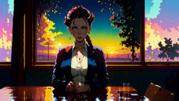 Картинка аниме город +улицы +интерьер +здания нейросети графика нейроарт ai art нейронные сети рисунки нейро искусство