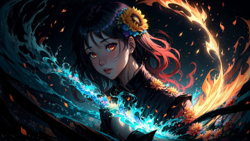 Картинка аниме магия +колдовство +halloween нейросети графика нейроарт ai art нейронные сети рисунки нейро искусство