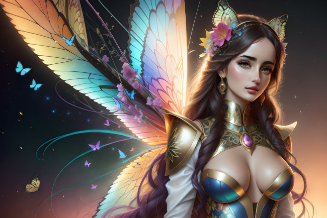 Обои картинки фото фэнтези, девушки, нейросети, графика, нейроарт, ai, art, нейронные, сети, рисунки, нейро, искусство