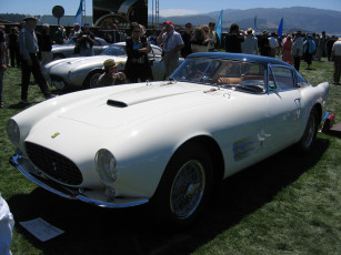 Картинка 1955 ferrari 375mm pinin farina berlinetta speciale автомобили выставки уличные фото