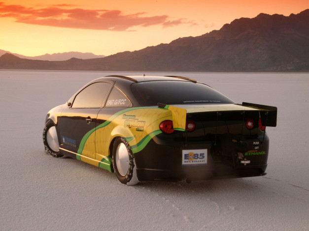 Обои картинки фото 2006, chevrolet, at, the, bonneville, salt, flats, cobalt, ss, автомобили