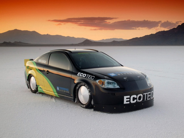 Обои картинки фото 2006, chevrolet, at, the, bonneville, salt, flats, cobalt, ss, автомобили