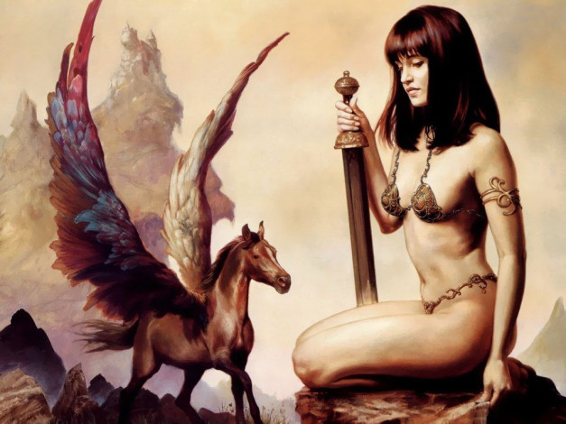 Обои картинки фото фэнтези, девушки