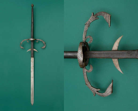 Обои картинки фото двуручный, меч, оружие, холодное