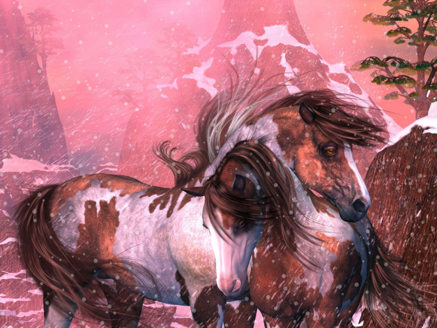 Обои картинки фото рисованные, животные