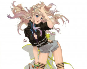 Картинка аниме macross frontier девушка