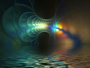 Картинка 3д графика fractal фракталы абстракция