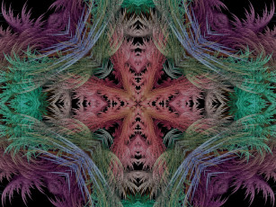 Картинка 3д графика fractal фракталы абстракция