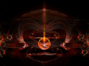 Картинка 3д графика fractal фракталы австракция