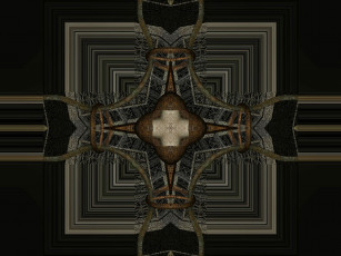 Картинка 3д графика fractal фракталы австракция