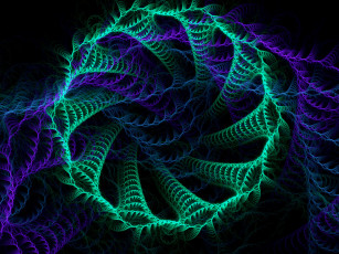 Картинка 3д графика fractal фракталы узор абстракция