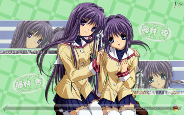 Картинка аниме clannad девушки