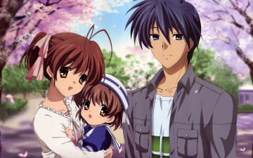 Картинка аниме clannad девушки