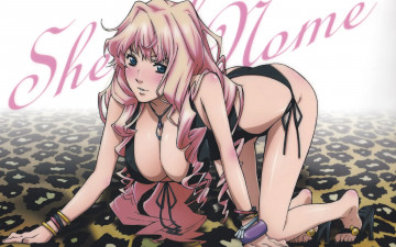 Картинка аниме macross frontier девушка