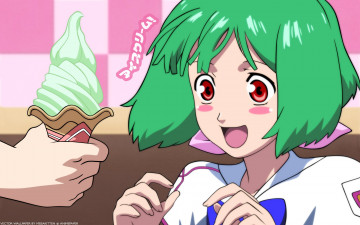 Картинка аниме macross frontier девушка