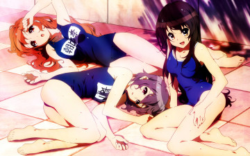 Картинка аниме the melancholy of haruhi suzumiya девушки