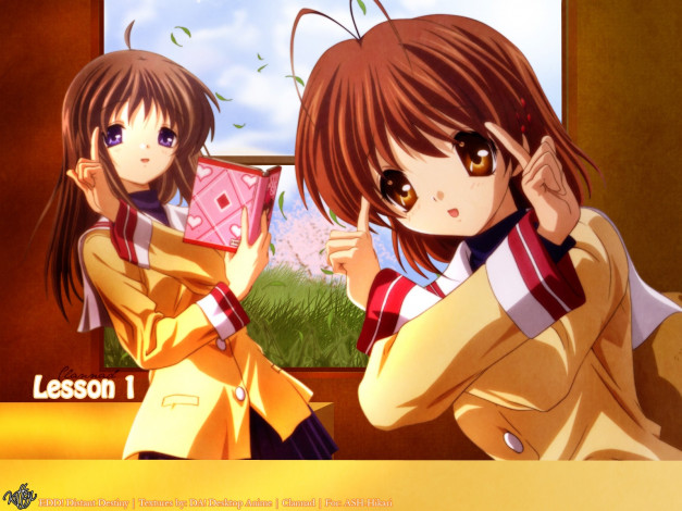 Обои картинки фото аниме, clannad, девушки