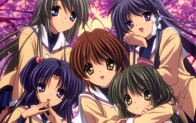 Обои картинки фото аниме, clannad, девушки