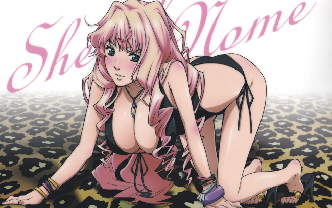 Обои картинки фото аниме, macross, frontier, девушка