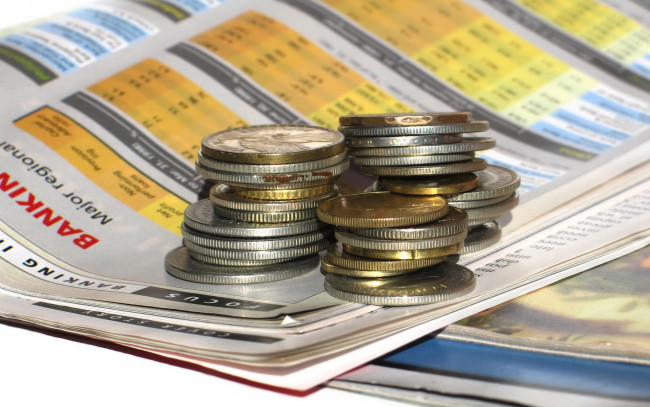 Обои картинки фото разное, золото, купюры, монеты