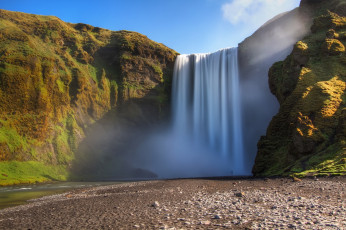 Картинка skogafoss iceland природа водопады исландия скалы