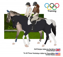 Картинка рисованные животные лошади всадники