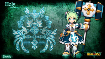 Картинка видео игры grand chase молот девочка рыцарь