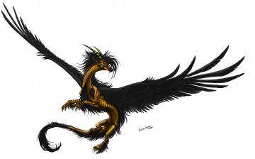 Картинка рисованные животные сказочные мифические дракон