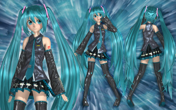 Картинка 3д графика anime аниме vocaloid