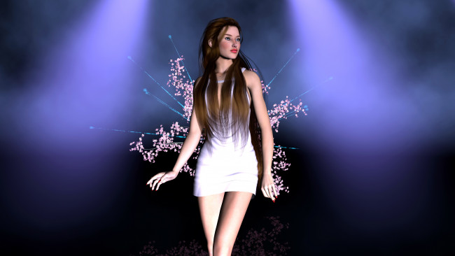 Обои картинки фото 3д, графика, people, люди, девушка, сакура