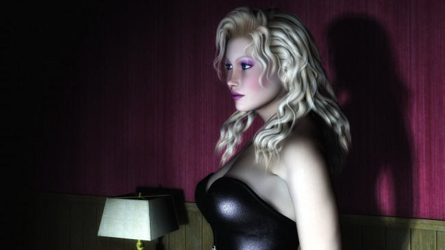 Обои картинки фото 3д, графика, people, люди, девушка, взгляд