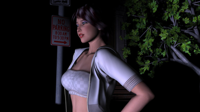 Обои картинки фото 3д, графика, people, люди, ветка, девушка