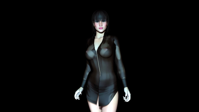 Обои картинки фото 3д, графика, people, люди, взгляд, девушка