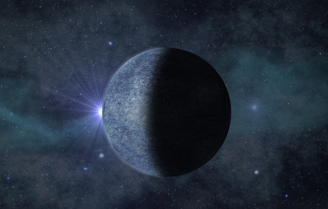 Обои картинки фото космос, арт, планета, звезды, вселенная, свет