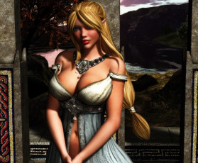 Картинка 3д+графика эльфы+ elves взгляд эльфийка