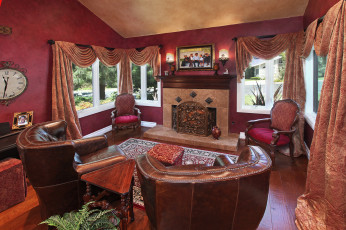 Картинка интерьер камины design дизайн bedroom furniture style стиль мебель спальня