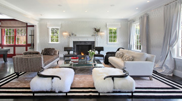 Картинка интерьер гостиная мебель камин стиль цветы living room fireplace furniture style colors