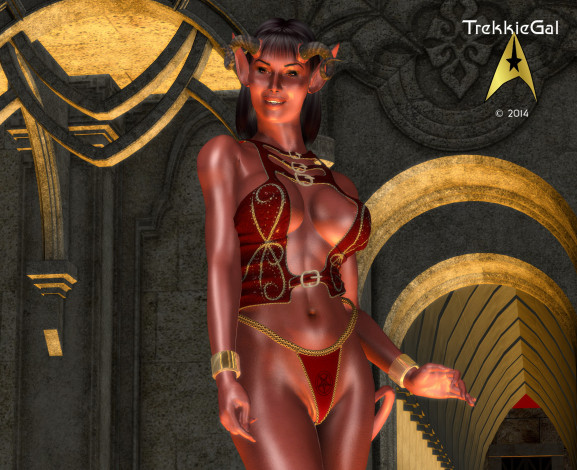 Обои картинки фото 3д графика, существа , creatures, кастаника, взгляд, рога