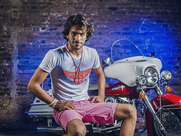 Обои картинки фото мужчины, - unsort, парень, motorcycle, guy, мотоцикл