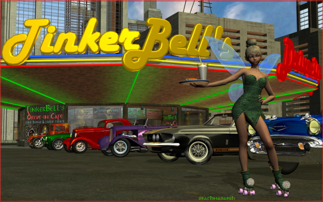 Обои картинки фото 3д графика, люди , people, автомобили, ролики, взгляд, девушка