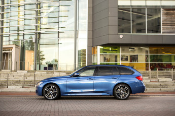 обоя автомобили, bmw, 2015г, синий, m, sport, touring, 330d, xdrive, f31, uk-spec