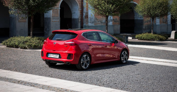 обоя автомобили, kia, line, красный, gt, 2015г, jd, ceed