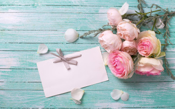 Картинка цветы розы pink roses flowers soft букет