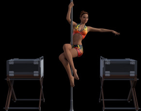 Картинка 3д+графика люди+ people девушка взгляд фон