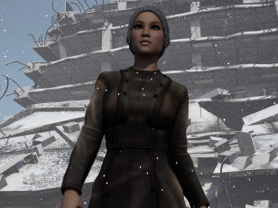 Картинка 3д+графика люди+ people девушка взгляд фон