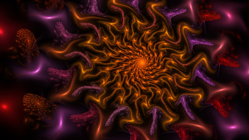 Картинка 3д+графика фракталы+ fractal узор фон цвета