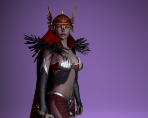 Картинка 3д+графика амазонки+ amazon девушка взгляд фон